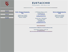 Tablet Screenshot of eustacchio.com